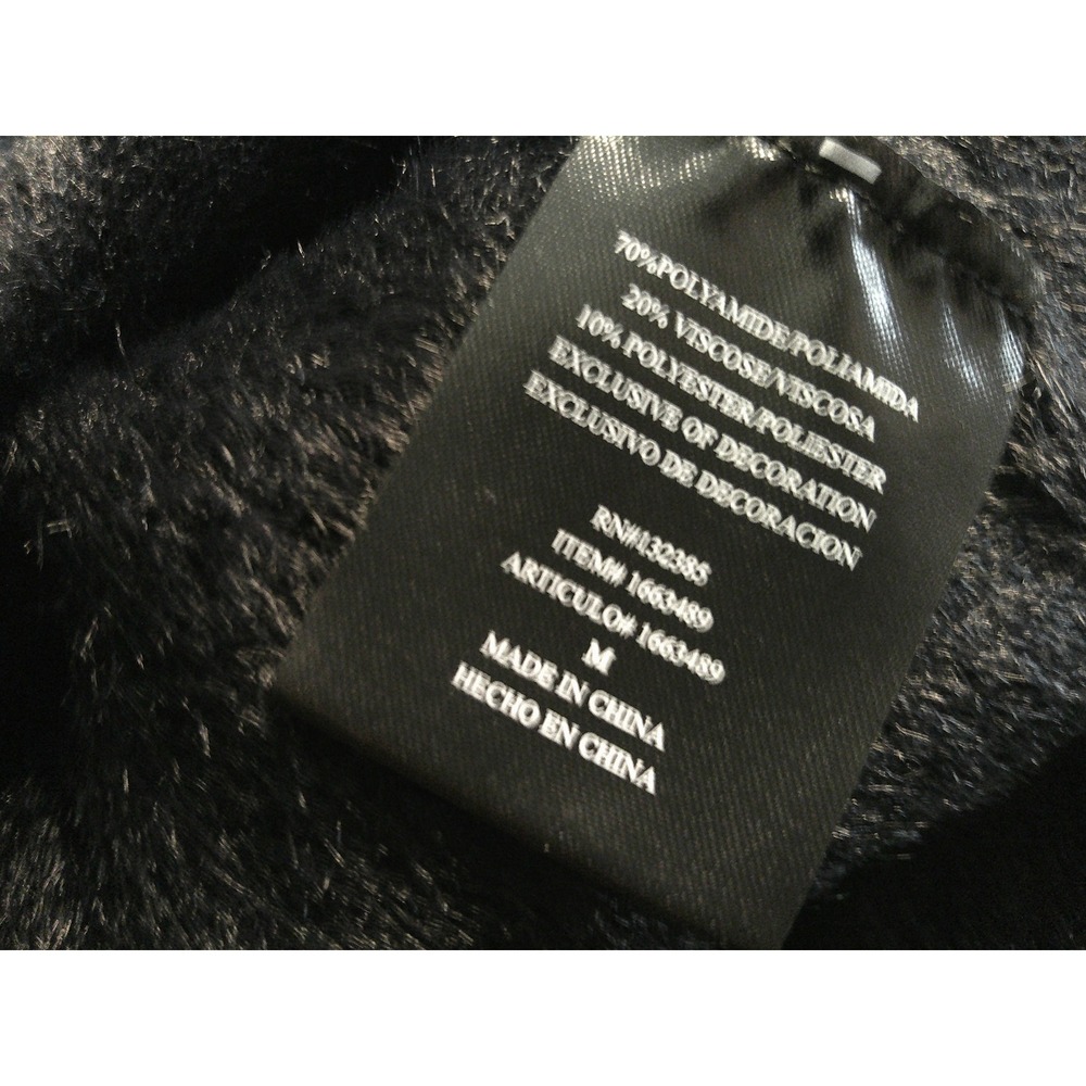 Love Token Cardigan Womens M Black NWT Fuzzy Eyelash‎ Knit Open Front Longline - Picture 7 of 9